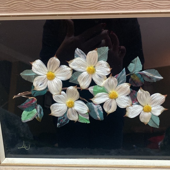 Vintage Floral Art Print in Textured Frame - Picture 16 of 16